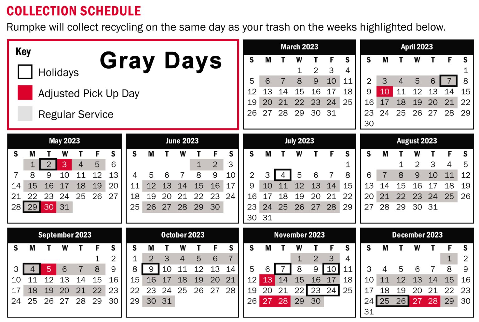Curbside Recycling Decatur County Solid Waste Management