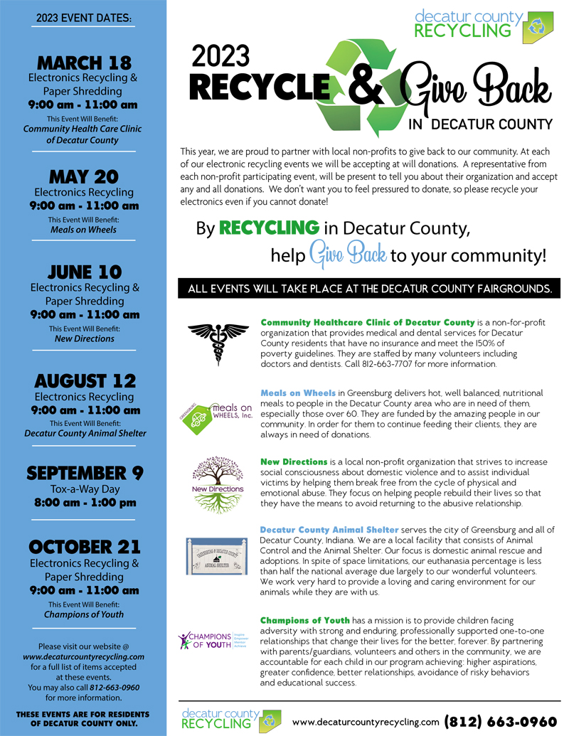 Electronic Recycling – Decatur County Solid Waste Management